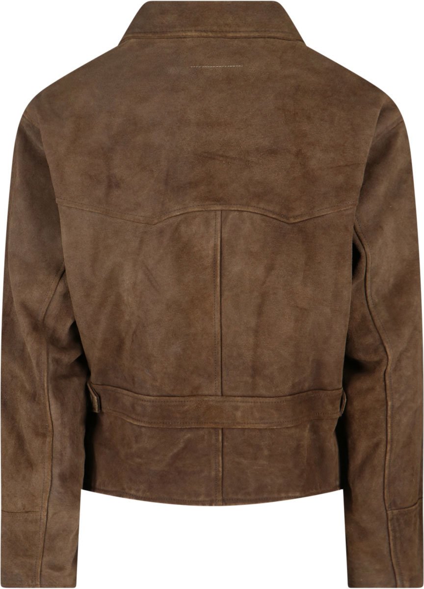 Maison Margiela Biker Jacket – Brown Neutraal