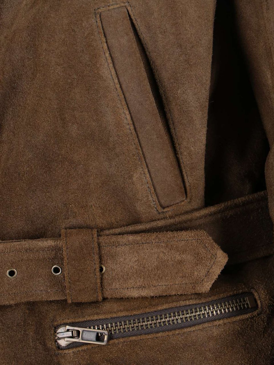 Maison Margiela Biker Jacket – Brown Neutraal