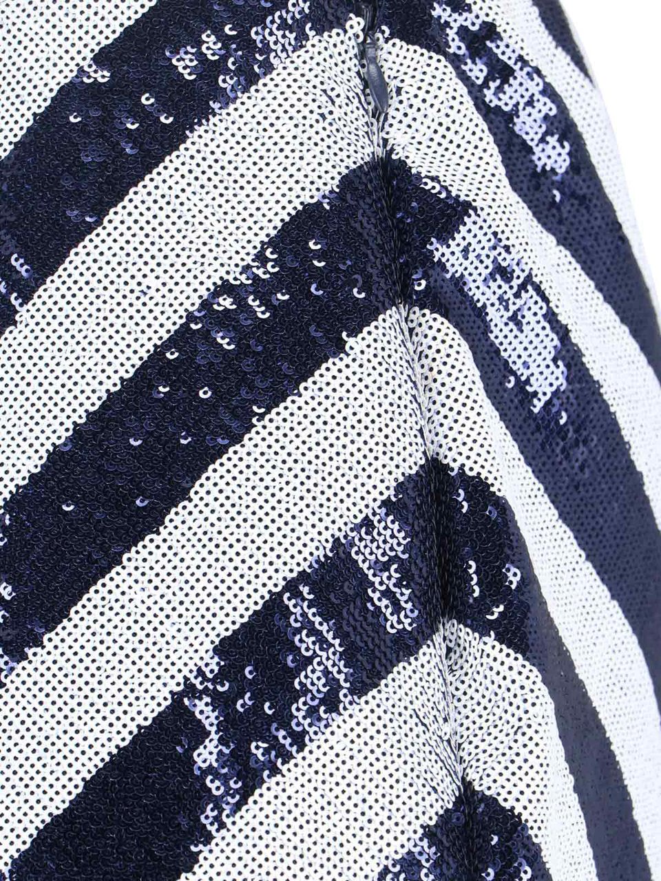Ralph Lauren Sequin Midi Skirt – Blue & White Blauw