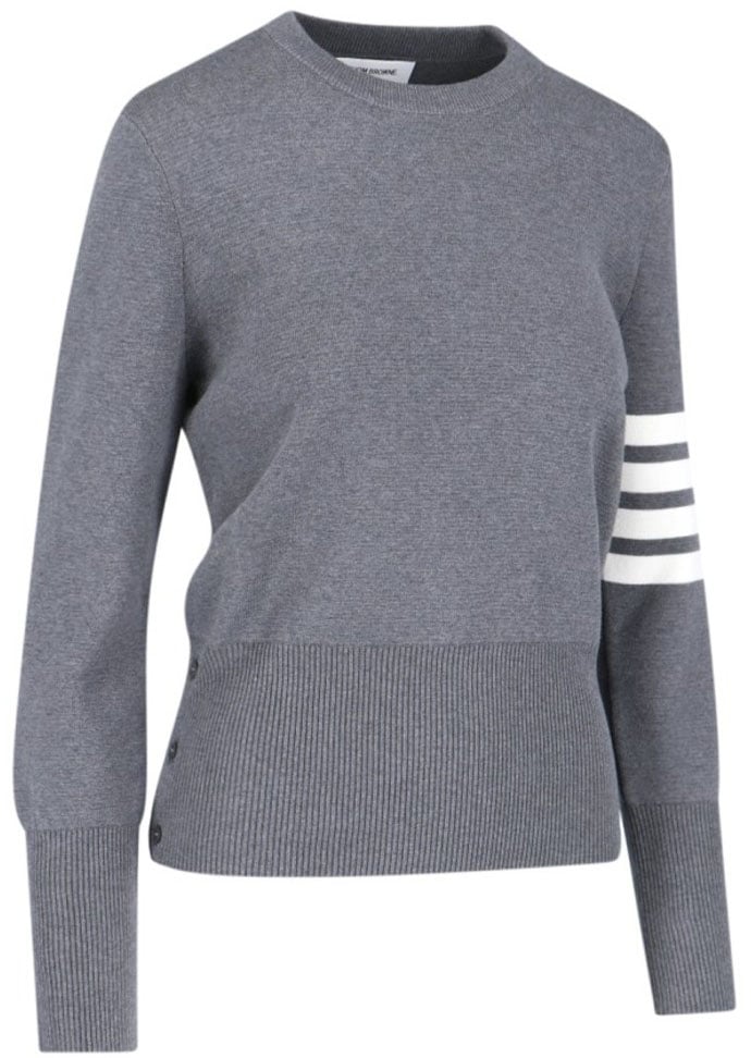 Thom Browne "4-Bar" Sweater – Grey Grijs