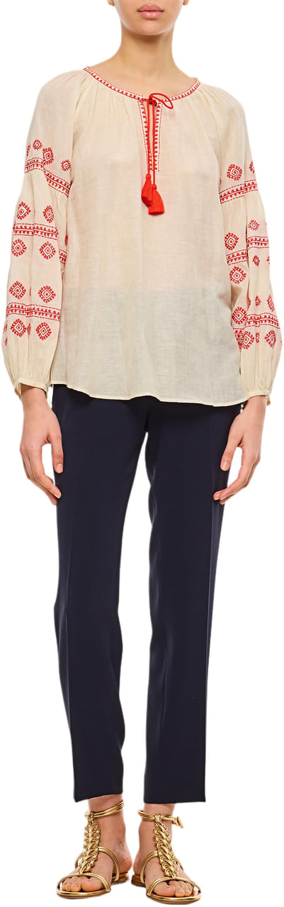 Alberto Biani Cigarette Trousers Neutraal