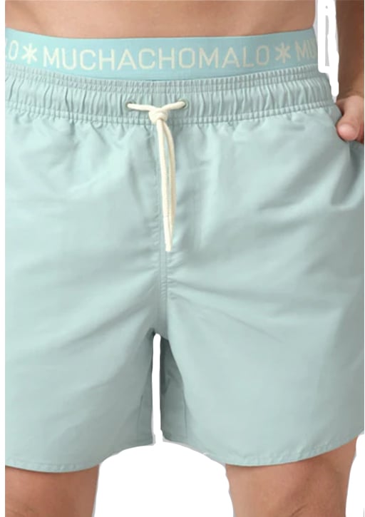 Muchachomalo MUCHACHOMALO Swimshort Solid Groen