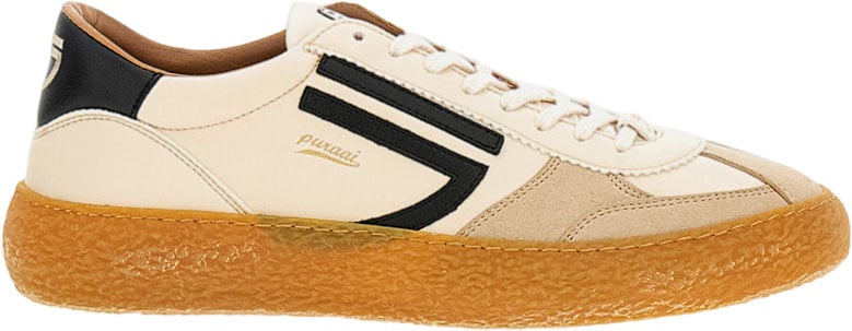 Puraai Beige Vintage Series Buttercream Sneakers Neutraal