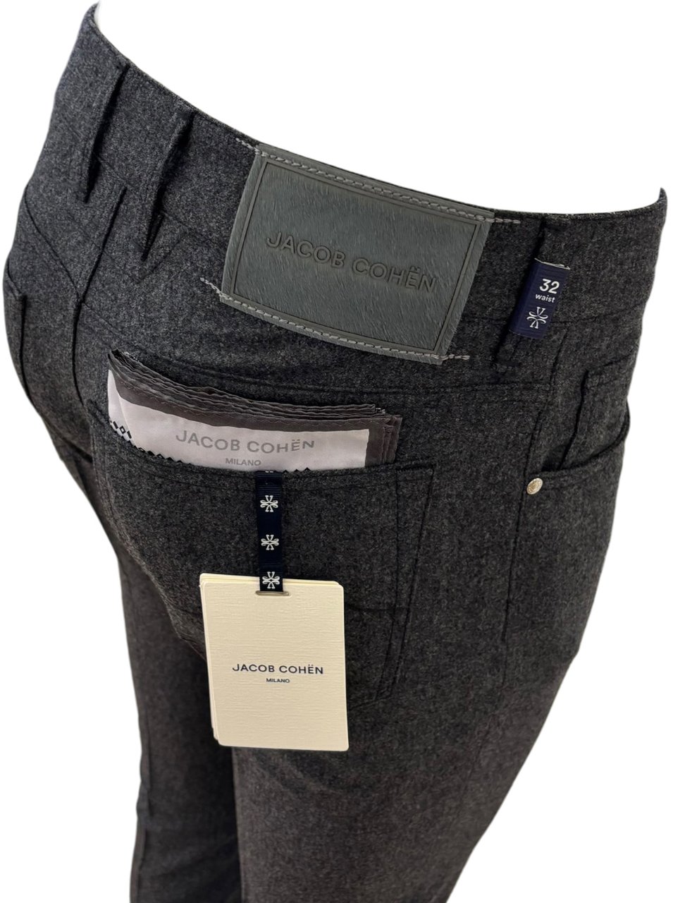 Jacob Cohen 5-pocket wool Bard dark grey Grijs