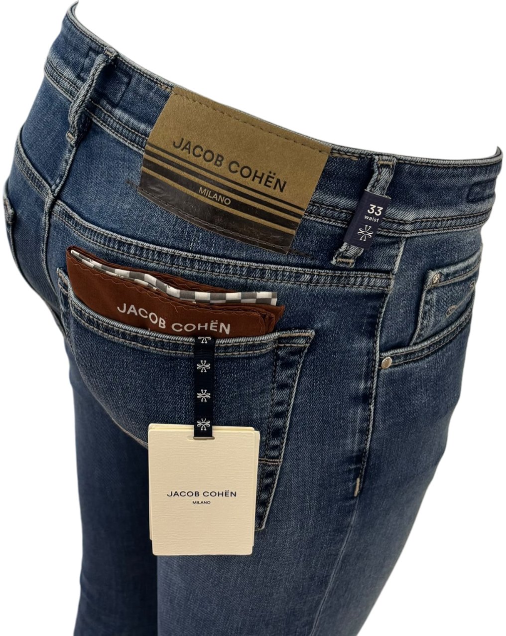 Jacob Cohen Jeans Nick Slim midblue Blauw