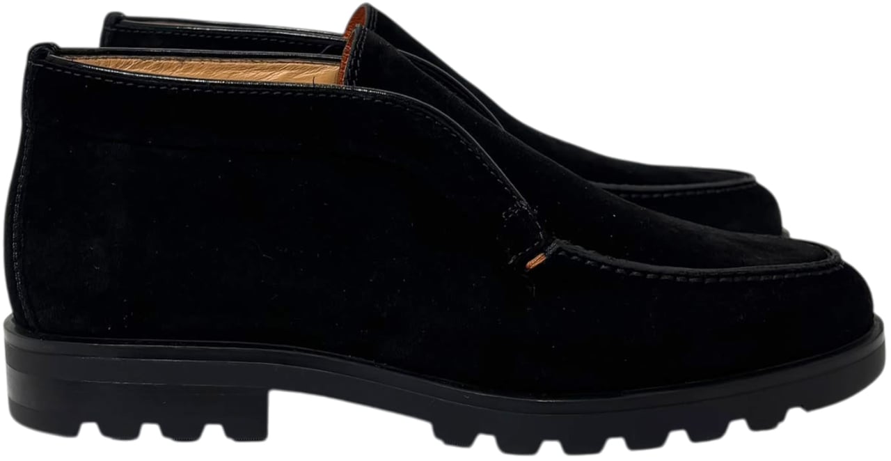 Santoni instapper Detroit Gomma Rock zwart Zwart