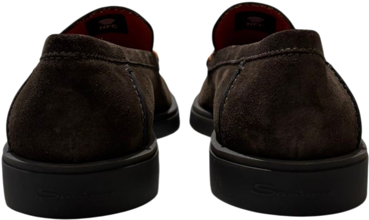 Santoni instapper Drain Detroit Gom Bruin
