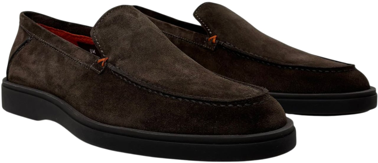 Santoni instapper Drain Detroit Gom Bruin