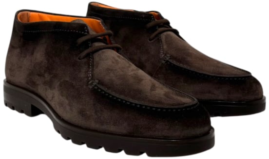 Santoni Rock Detroit Gomma dark brown Bruin