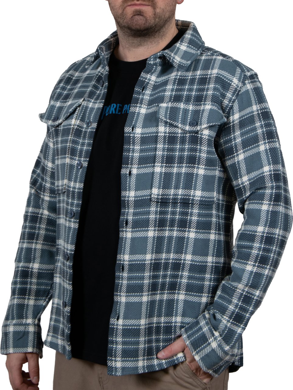Pure Path Overshirt Blauw
