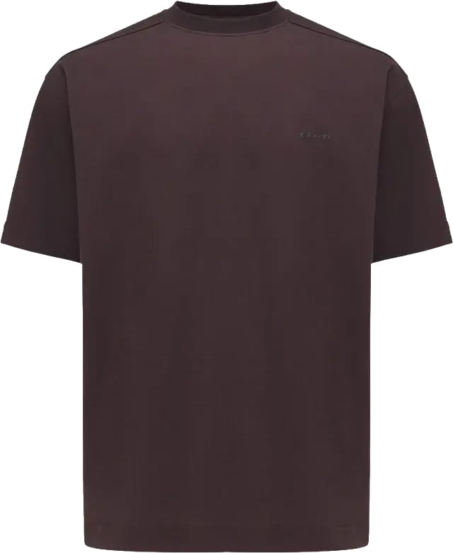 Genti Essential Tee Bordeaux Rood