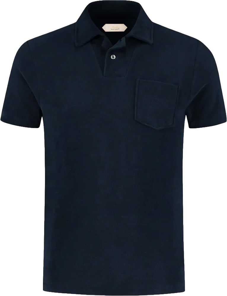 Aurélien Terry Polo C Navy Blauw