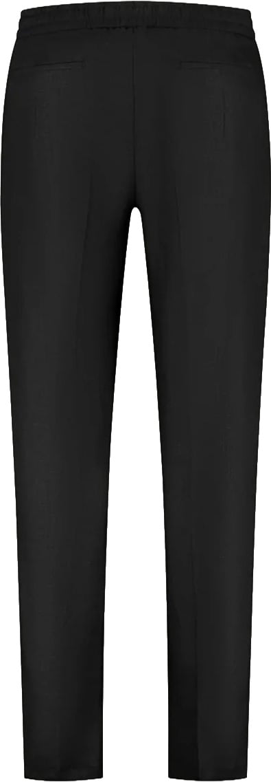 Aurélien Linen Trousers C Black Zwart