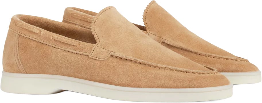 Aurélien Lady Yacht Loafers C Dark Beige Beige