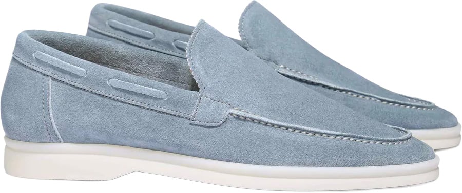 Aurélien Lady Yacht Loafers C Light Blue Blauw