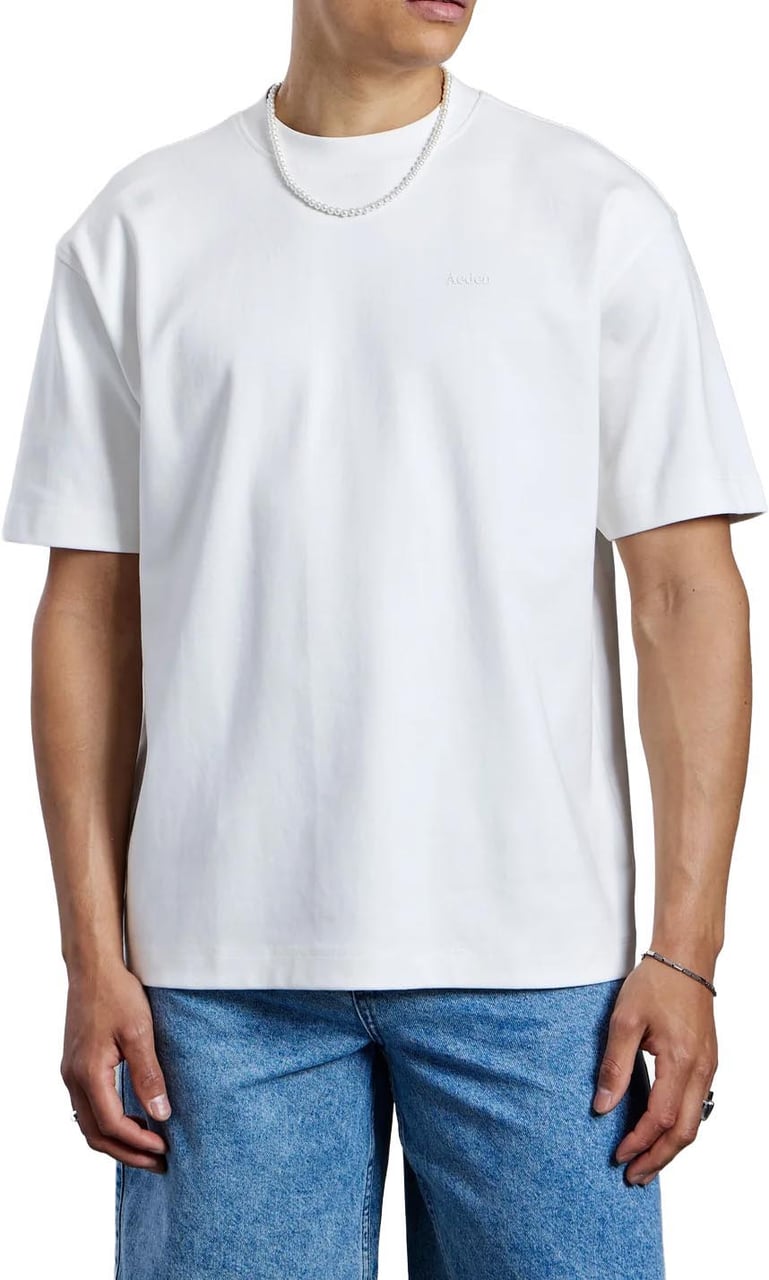 Aeden Trophy Tee Off White Wit