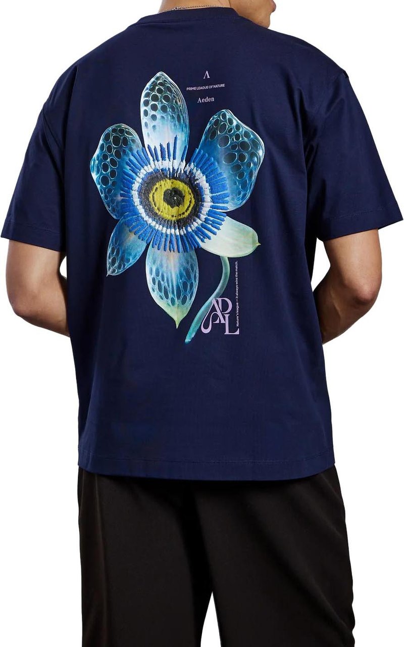 Aeden Luceris Tee Dark Blue Blauw