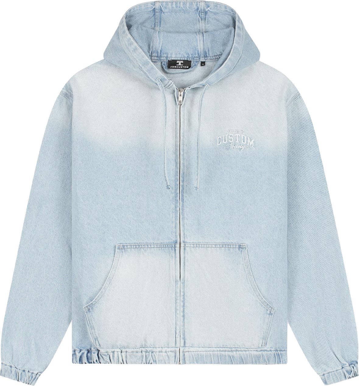 JORCUSTOM CustomSociety Denim Hooded Jacket Blauw