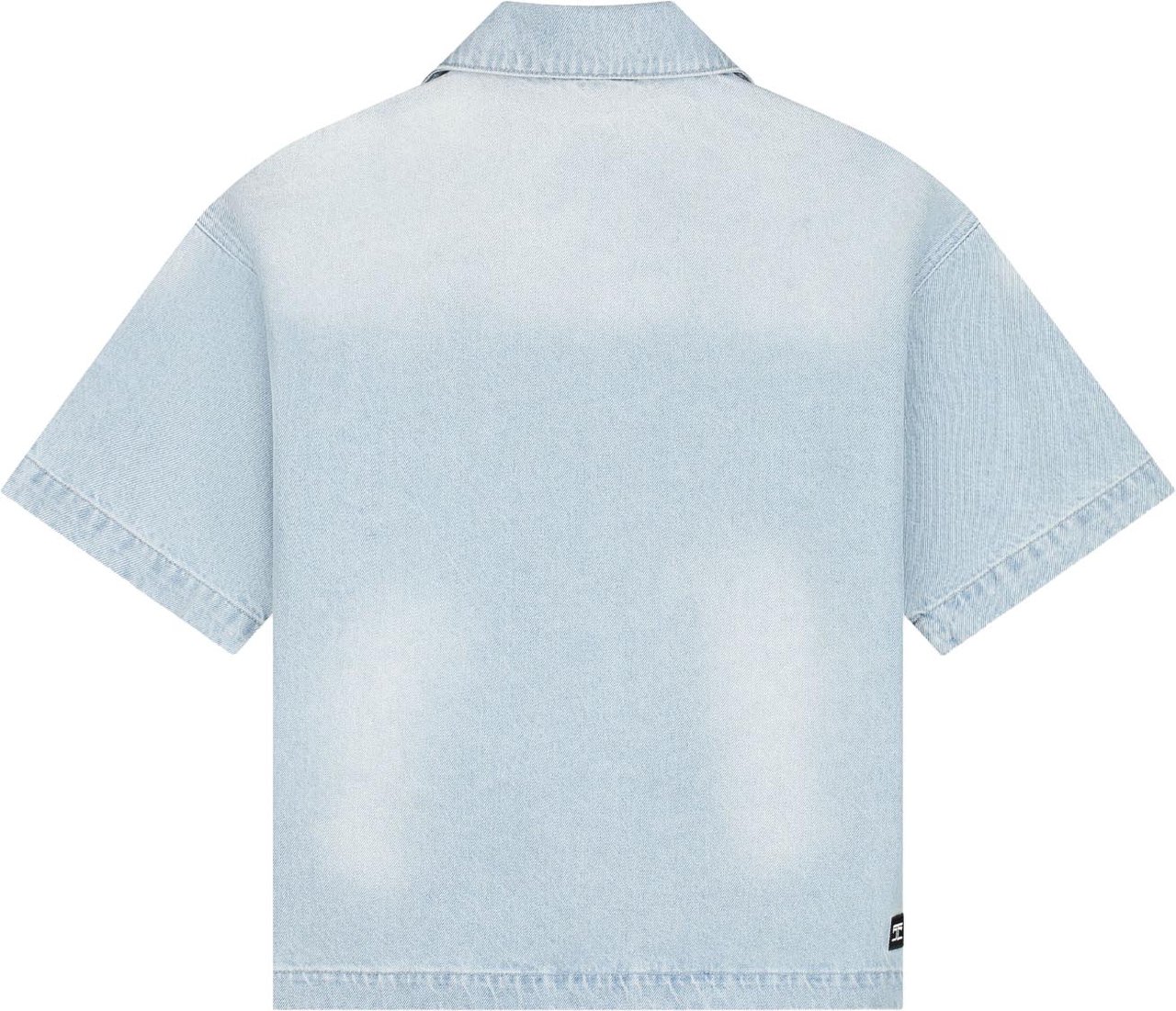 JORCUSTOM CustomSociety Denim Short Sleeve Blauw