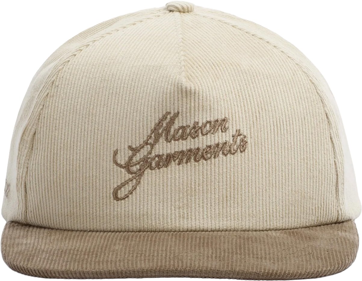 Mason Garments Cap Bicolore Taupe Wit