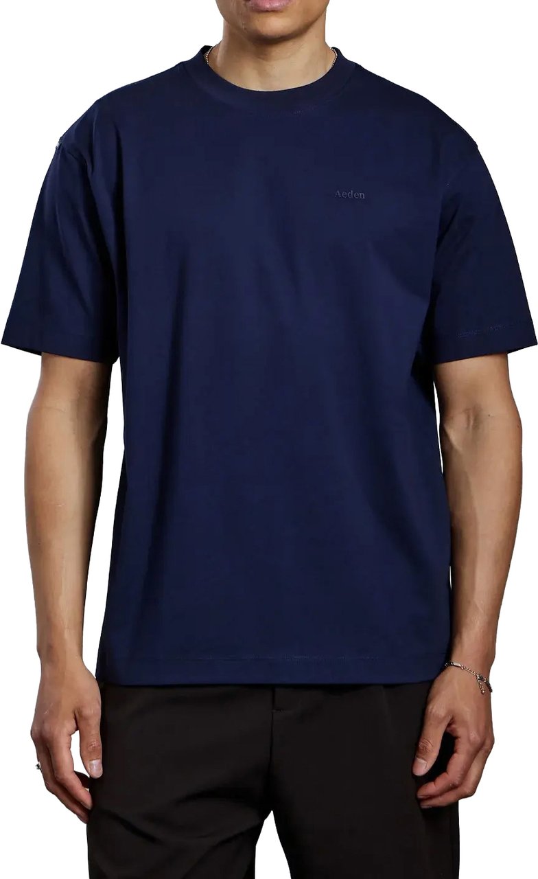 Aeden Luceris Tee Dark Blue Blauw