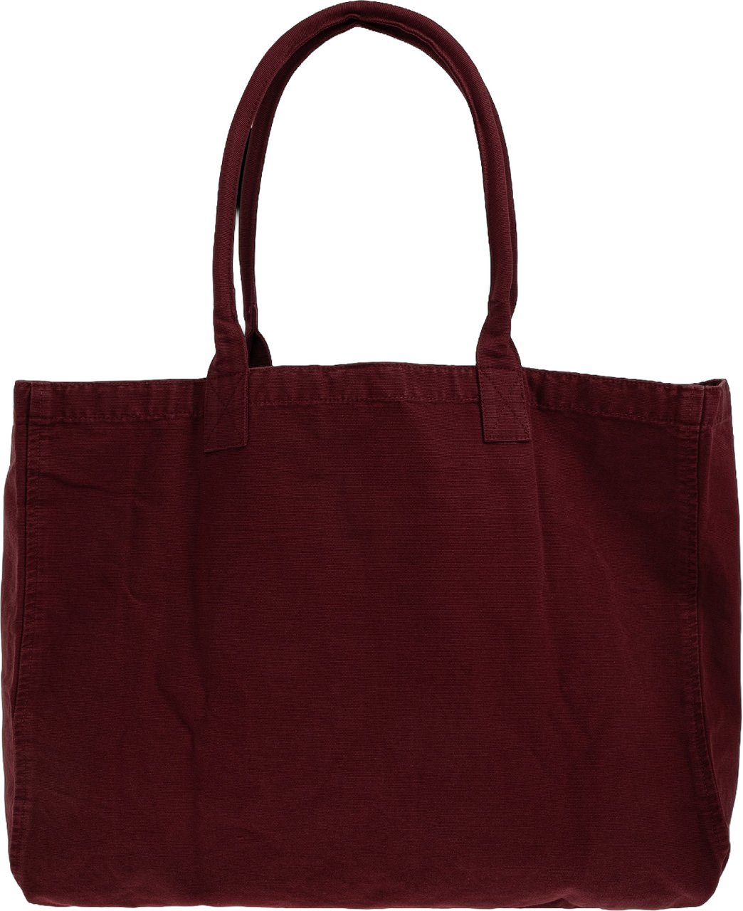 Anine Bing Leo canvas tote bag burgundy Rood