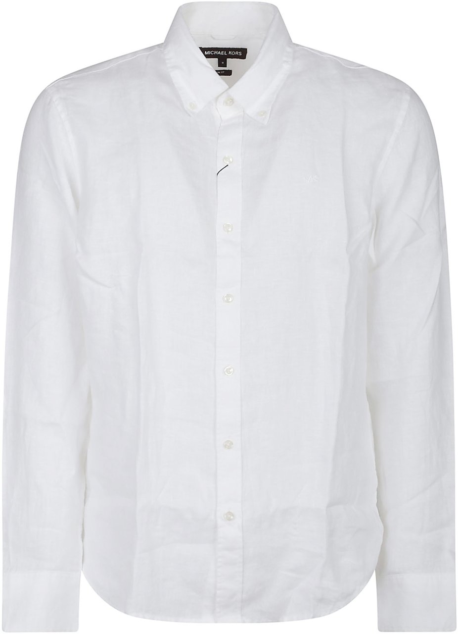 Michael Kors Long Sleeve Shirt White Wit