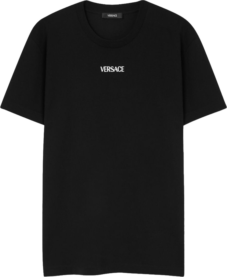 Versace T-Shirts And Polos Black Zwart