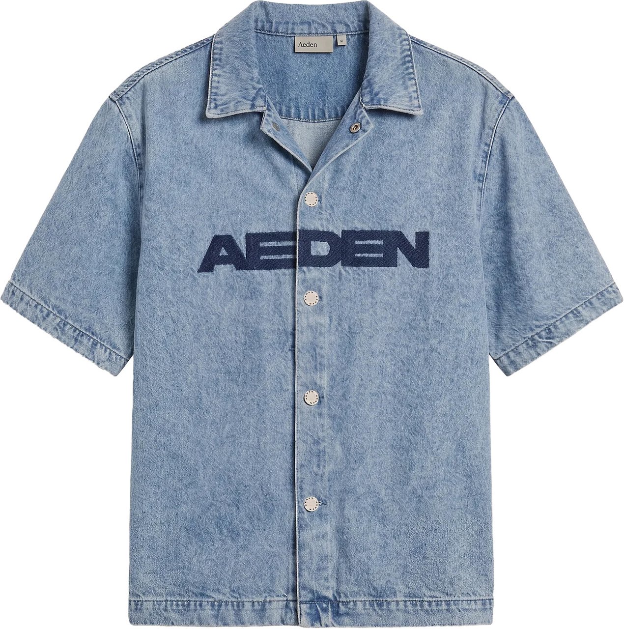 Aeden Union Shirt Denim Blue Blauw