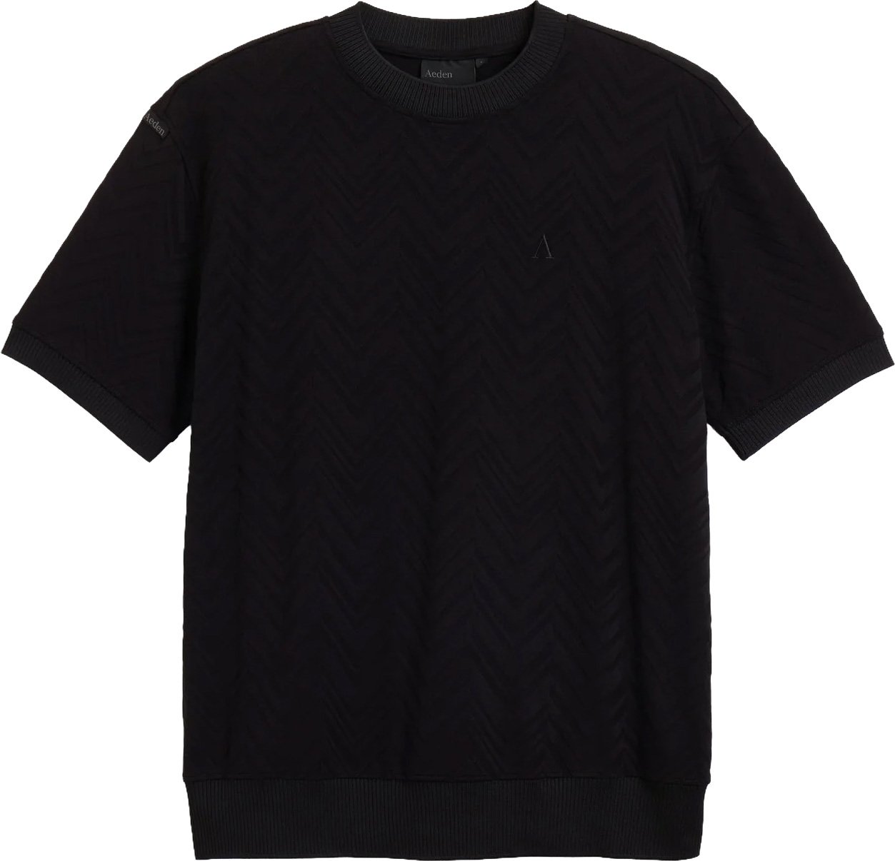 Aeden Silver Tee Black Zwart