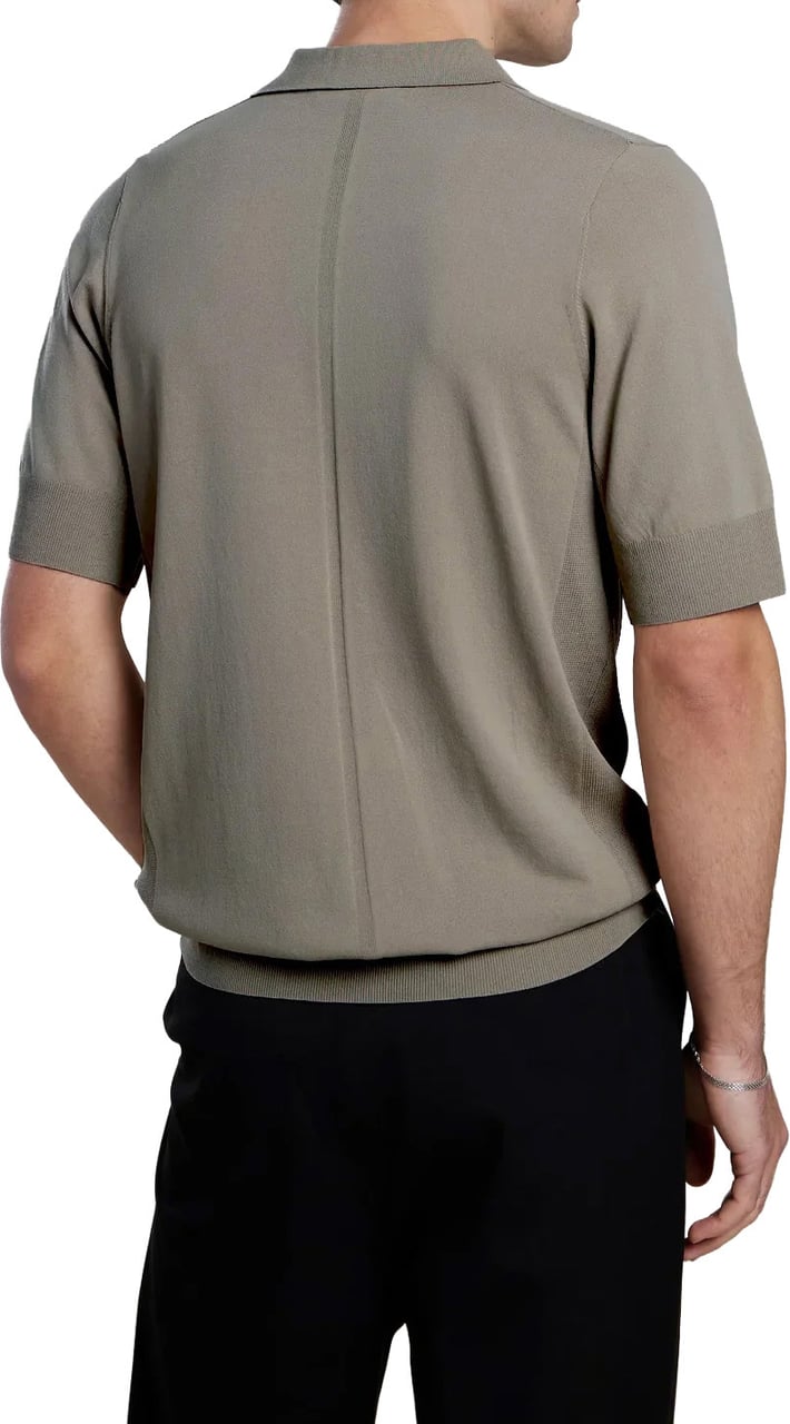 Aeden Nickos Knit Polo Vetiver Groen