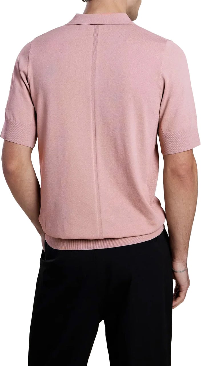 Aeden Nickos Knit Polo Ash Rose Roze