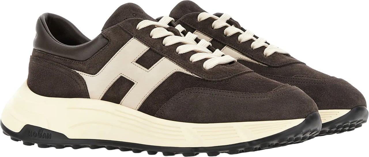HOGAN sneaker Hyperlight suede brown Bruin
