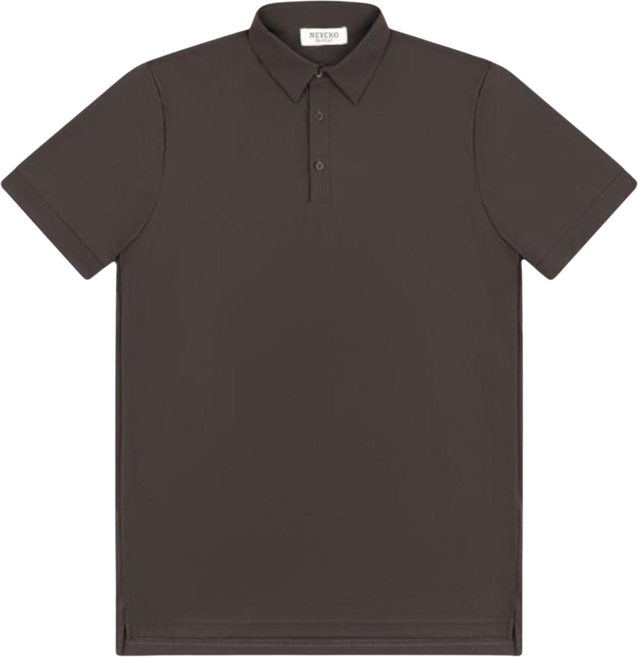 Neycko technische polo brown Bruin