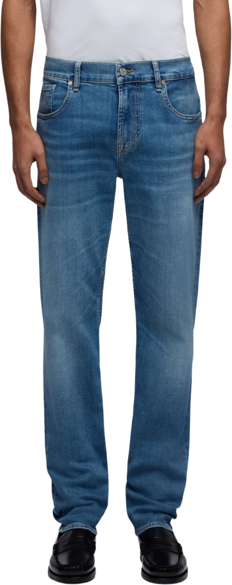 7 For All Mankind Slimmy Tapered Wavefrom Blauw