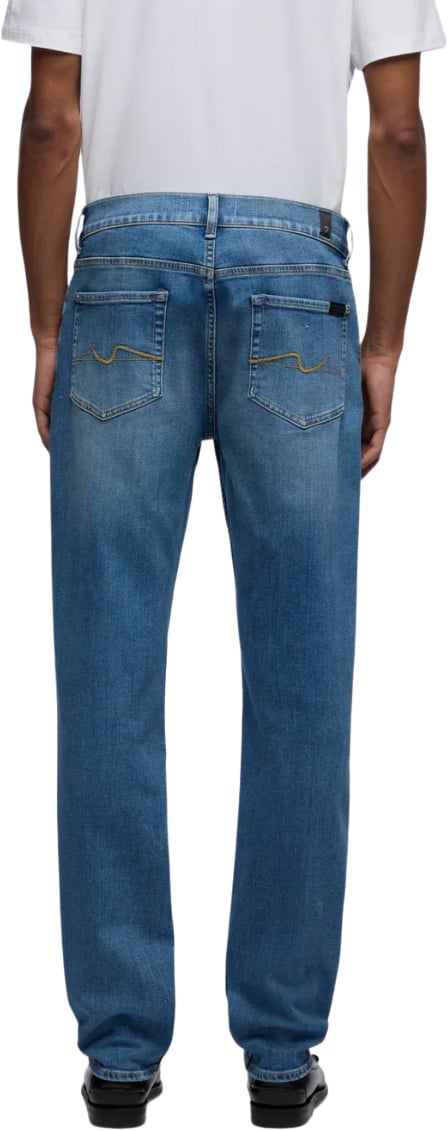 7 For All Mankind Slimmy Tapered Wavefrom Blauw