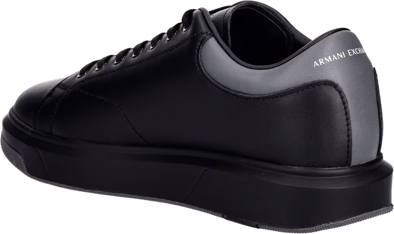 Armani Exchange Sneaker Black/Thunderstorm Zwart