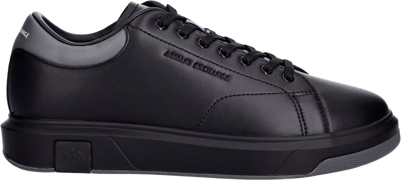 Armani Exchange Sneaker Black/Thunderstorm Zwart