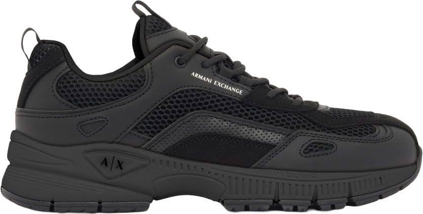 Armani Exchange Sneaker Triple Black Zwart