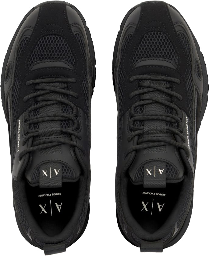 Armani Exchange Sneaker Triple Black Zwart