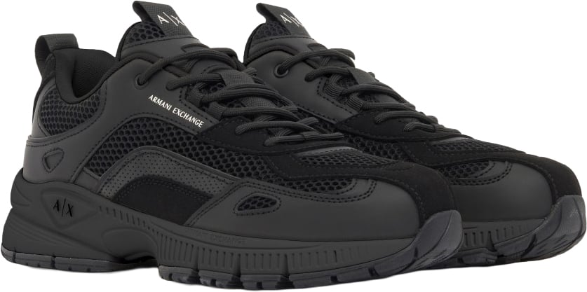 Armani Exchange Sneaker Triple Black Zwart