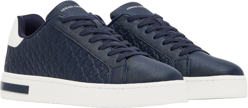 Armani Exchange Sneaker Navy/Off white Blauw