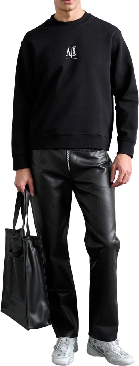 Armani Exchange Black Sweater Zwart