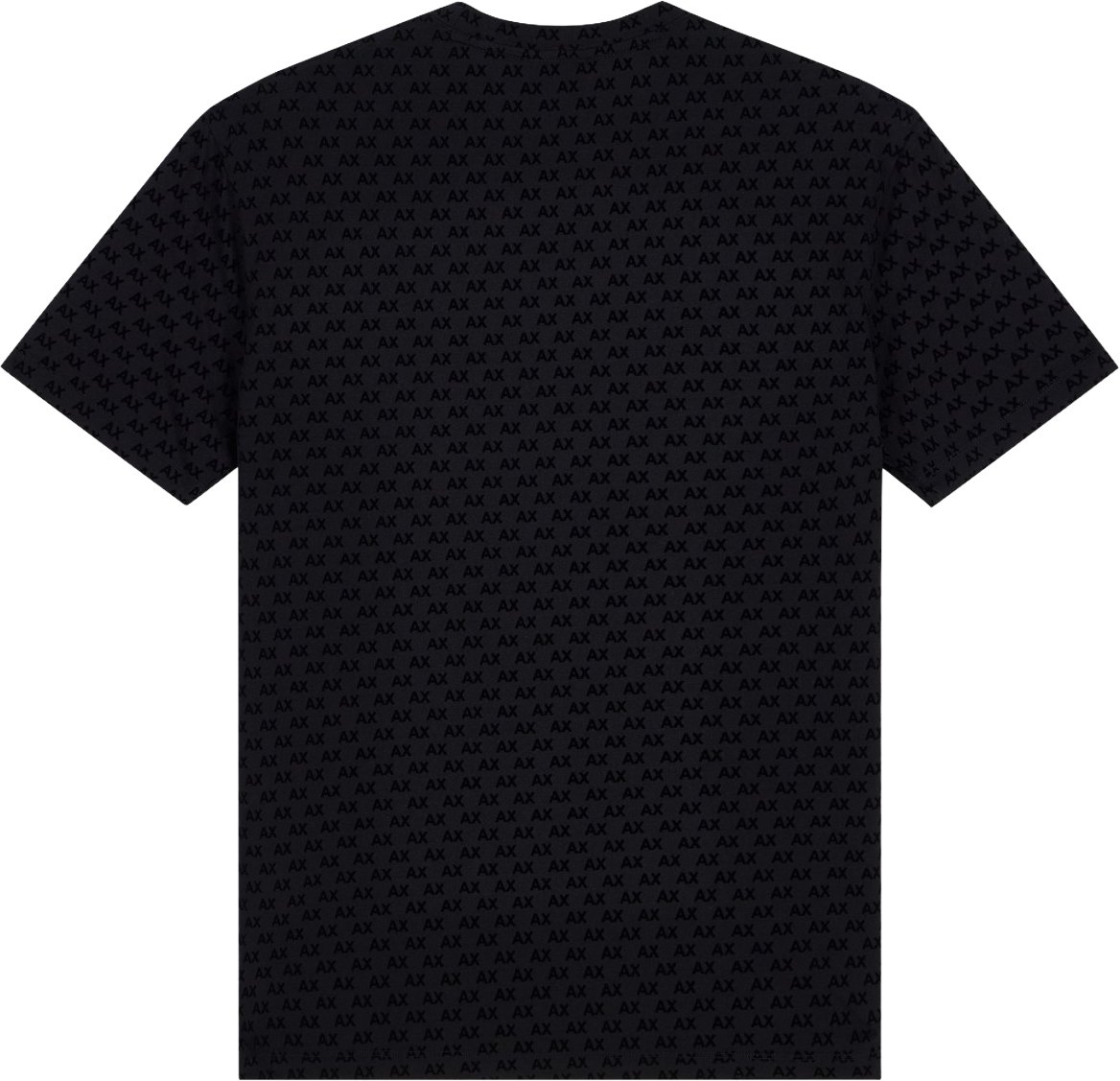 Armani Exchange T-shirt Black Allover logo Zwart