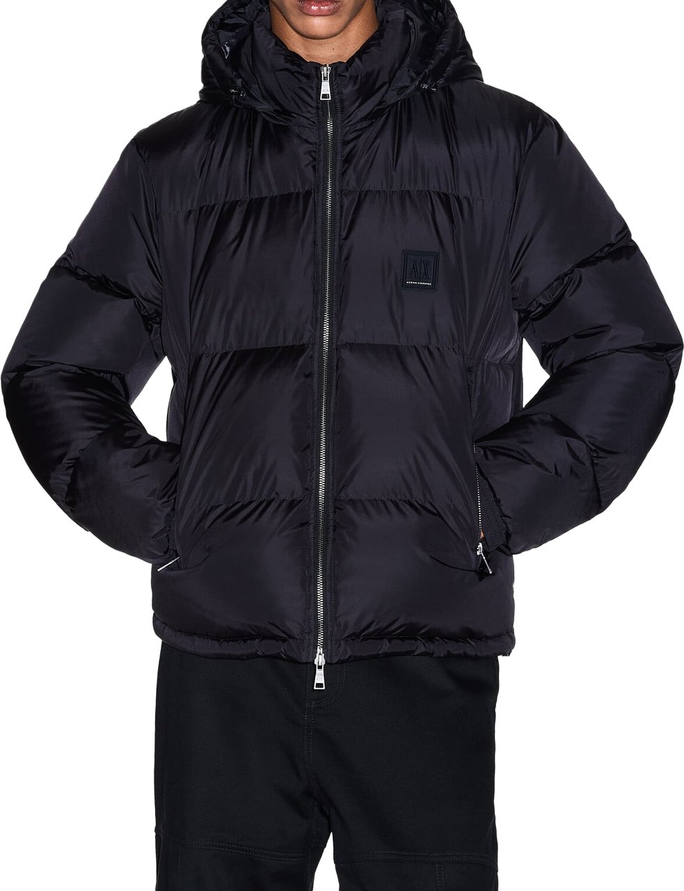 Armani Exchange Down Jacket Black Zwart