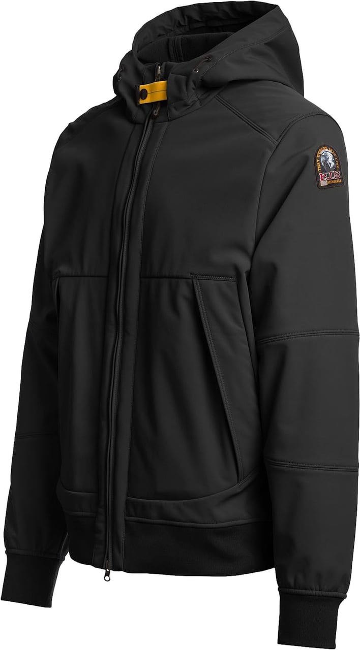 Parajumpers Abner Man Hooded Bomber Softshell J Zwart