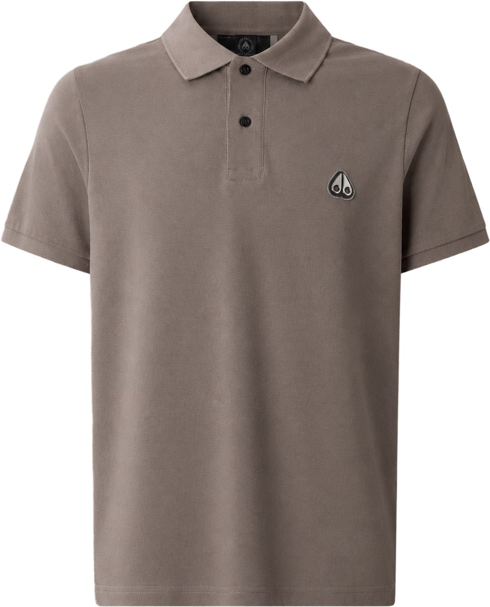 Moose Knuckles Everett Polo Ashen Bruin