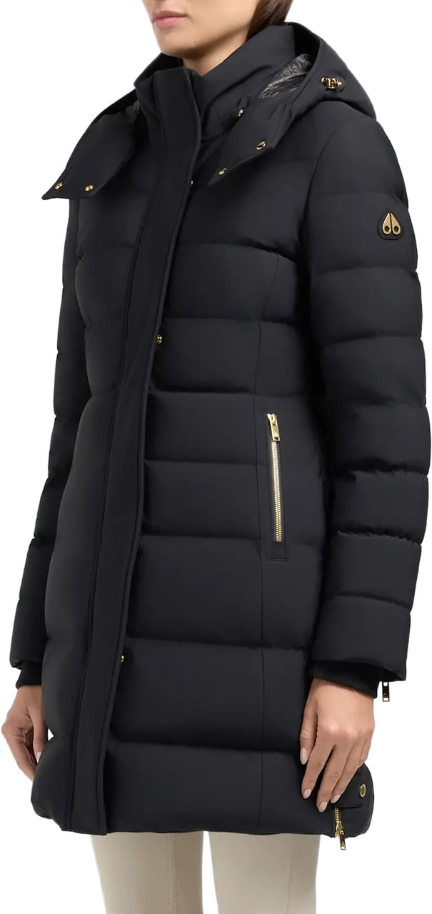 Moose Knuckles Watershed Gold Parka Shearling Blac Zwart