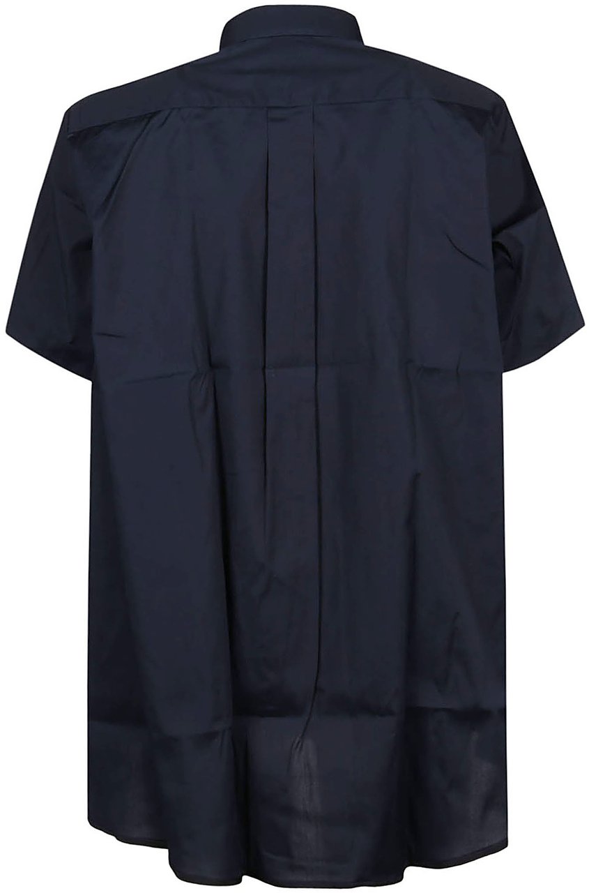 Fay Short Sleeve Shirt Blue Blauw