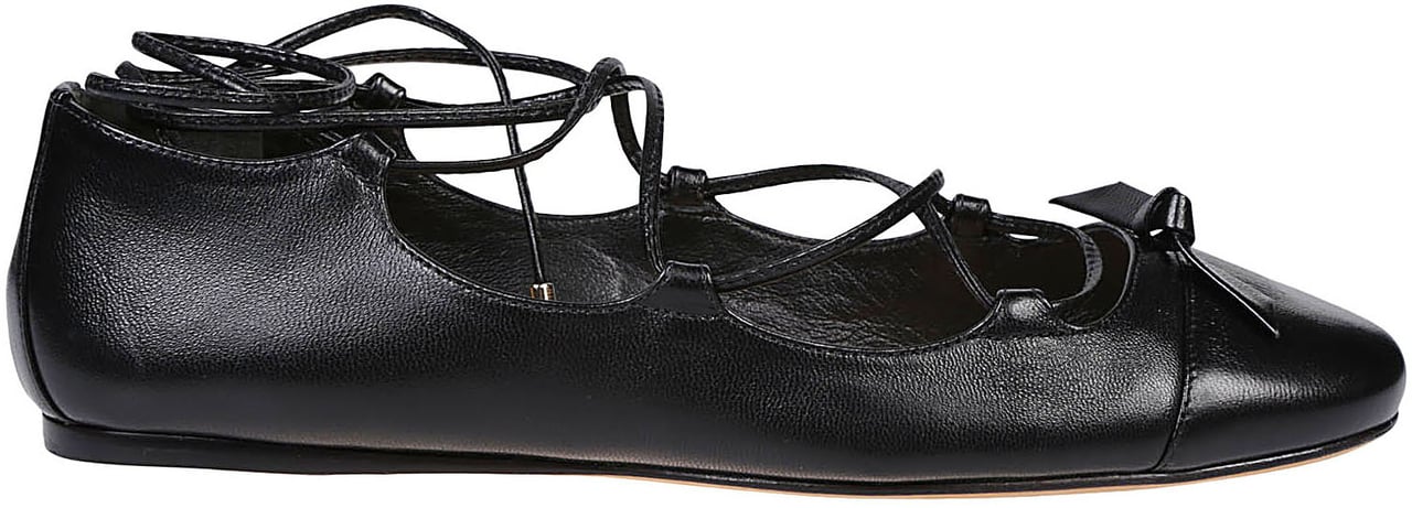 Alexandre Birman Slim Carita Flat Ballerinas Black Zwart